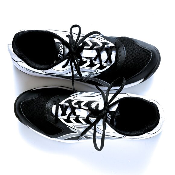 ASICS Gel Upcourt 2 Athletic Shoes in Black & White, Size 9.5 - Picture 6 of 13